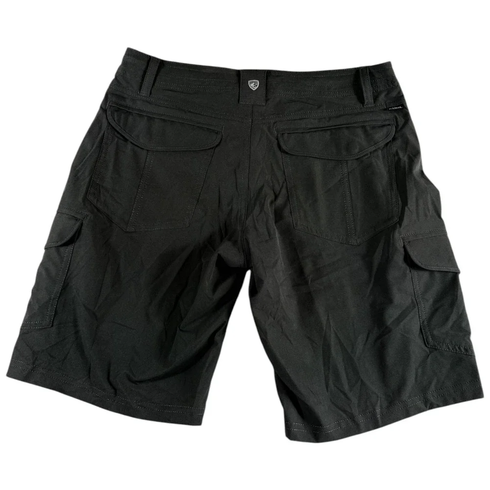 Kuhl Cargo Shorts Womens Size 4 Black Hiking Outdoor Workwear Lightweight Gear
